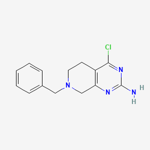 molecular formula C14H15ClN4 B1592295 7-Benzyl-4-chloro-5,6,7,8-tetrahydropyrido[3,4-D]pyrimidin-2-amine CAS No. 859825-79-9