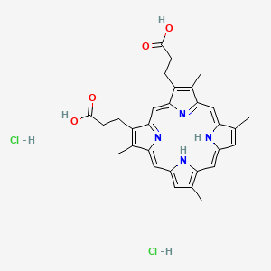 molecular formula C30H32Cl2N4O4 B1592296 Deuteroporphyrin IX dihydrochloride CAS No. 68929-05-5