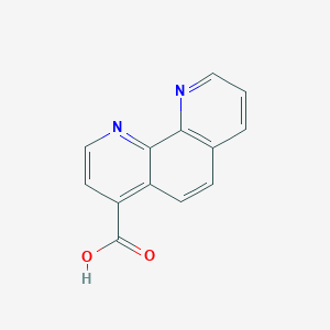 molecular formula C13H8N2O2 B1592297 1,10-Phenanthroline-4-carboxylic acid CAS No. 31301-27-6