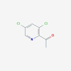 molecular formula C7H5Cl2NO B1592298 1-(3,5-Dichloropyridin-2-YL)ethanone CAS No. 141454-65-1