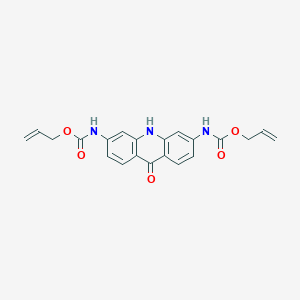 molecular formula C21H19N3O5 B015923 2,7-Bis(alloxycarbonylamino)-9(10H)acridine CAS No. 887353-18-6