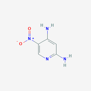 molecular formula C5H6N4O2 B1592300 5-硝基吡啶-2,4-二胺 CAS No. 2586-99-4