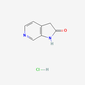 molecular formula C7H7ClN2O B1592302 1H-吡咯并[2,3-c]吡啶-2(3H)-酮盐酸盐 CAS No. 295327-22-9