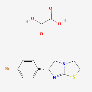 B1592303 (R)-6-(p-Bromophenyl)-2,3,5,6-tetrahydroimidazo(2,1-b)thiazole oxalate CAS No. 71461-24-0