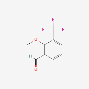 molecular formula C9H7F3O2 B1592305 2-Methoxy-3-(trifluoromethyl)benzaldehyde CAS No. 1000339-54-7