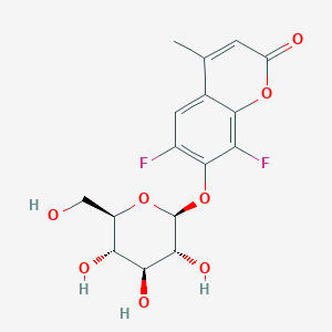 molecular formula C16H16F2O8 B1592314 6,8-Difluoro-4-methylumbelliferyl-b-D-glucopyranoside CAS No. 351009-26-2