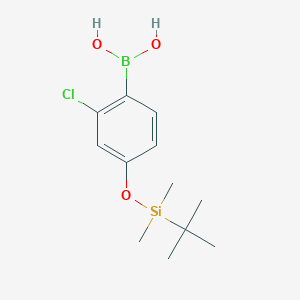 molecular formula C12H20BClO3Si B1592315 (4-((tert-Butyldimethylsilyl)oxy)-2-chlorophenyl)boronic acid CAS No. 412343-21-6