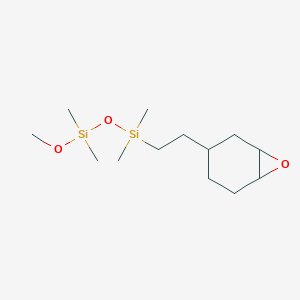 B1592321 [Dimethyl-[2-(7-oxabicyclo[4.1.0]heptan-3-yl)ethyl]silyl]oxy-methoxy-dimethylsilane CAS No. 67762-95-2