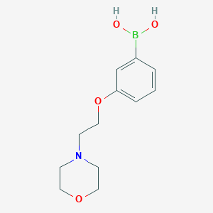 molecular formula C12H18BNO4 B1592322 3-(2-Morpholinoethoxy)phenylboronic acid CAS No. 787591-35-9