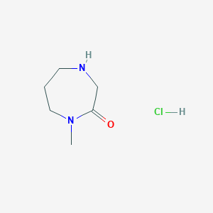 molecular formula C6H13ClN2O B1592328 1-Methyl-1,4-diazepan-2-one hydrochloride CAS No. 685859-01-2
