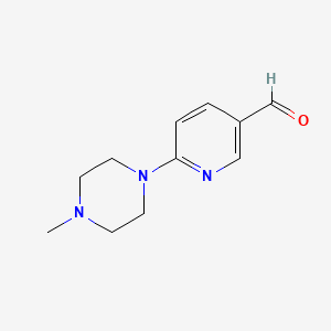 molecular formula C11H15N3O B1592332 6-(4-Methylpiperazin-1-yl)nicotinaldehyde CAS No. 261715-38-2