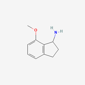 molecular formula C10H13NO B1592334 7-甲氧基-2,3-二氢-1H-茚-1-胺 CAS No. 1032279-33-6