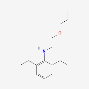 molecular formula C15H25NO B1592339 2,6-二乙基-N-(2-丙氧基乙基)苯胺 CAS No. 61874-13-3