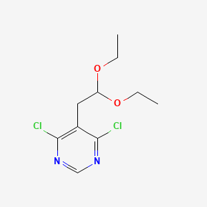 molecular formula C10H14Cl2N2O2 B1592342 4,6-dichloro-5-(2,2-diethoxyethyl)Pyrimidine CAS No. 14052-82-5