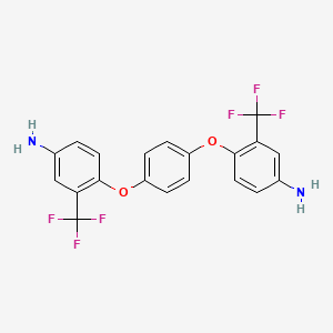 molecular formula C20H14F6N2O2 B1592343 1,4-Bis(4-amino-2-trifluoromethylphenoxy)benzene CAS No. 94525-05-0
