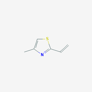 molecular formula C6H7NS B1592359 2-Ethenyl-4-methyl-1,3-thiazole CAS No. 45534-10-9