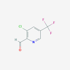 molecular formula C7H3ClF3NO B1592362 3-Chloro-5-(trifluoromethyl)picolinaldehyde CAS No. 175277-50-6