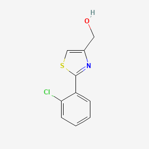molecular formula C10H8ClNOS B1592365 (2-(2-Chlorophenyl)thiazol-4-yl)methanol CAS No. 639517-86-5