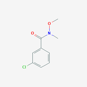 molecular formula C9H10ClNO2 B1592372 3-Chloro-N-methoxy-N-methylbenzamide CAS No. 145959-21-3