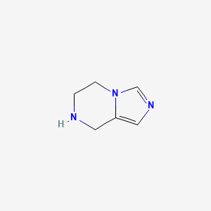 molecular formula C6H9N3 B1592377 5,6,7,8-Tetrahydroimidazo[1,5-a]pyrazine CAS No. 297172-19-1