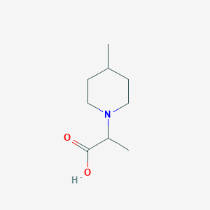 molecular formula C9H17NO2 B1592397 2-(4-Methylpiperidin-1-yl)propanoic acid CAS No. 915920-16-0