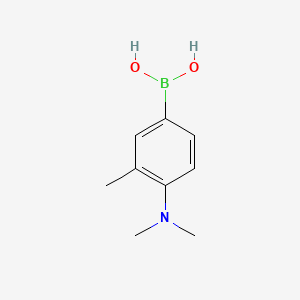 molecular formula C9H14BNO2 B1592409 (4-(Dimethylamino)-3-methylphenyl)boronic acid CAS No. 919496-59-6