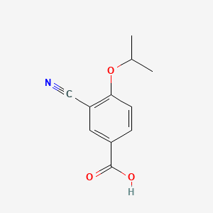 molecular formula C11H11NO3 B1592420 3-Cyano-4-isopropoxybenzoic acid CAS No. 258273-31-3