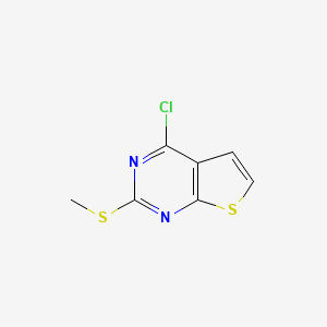 molecular formula C7H5ClN2S2 B1592421 4-Chloro-2-(methylthio)thieno[2,3-d]pyrimidine CAS No. 598298-10-3