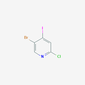 molecular formula C5H2BrClIN B1592423 5-Bromo-2-chloro-4-iodopyridine CAS No. 401892-47-5