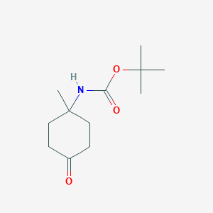 molecular formula C12H21NO3 B1592430 Tert-butyl (1-methyl-4-oxocyclohexyl)carbamate CAS No. 412293-43-7