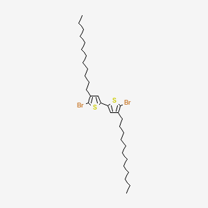 molecular formula C32H52Br2S2 B1592433 5,5'-Dibromo-4,4'-didodecyl-2,2'-bithiophene CAS No. 753470-95-0