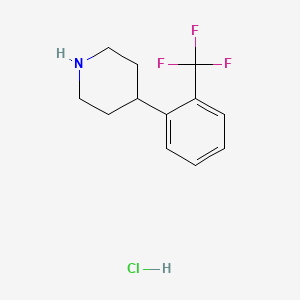 molecular formula C12H15ClF3N B1592437 4-(2-(Trifluoromethyl)phenyl)piperidine hydrochloride CAS No. 255051-14-0