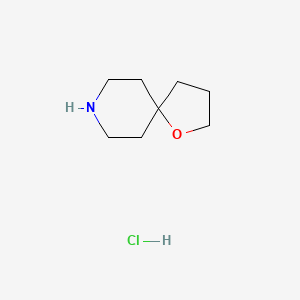 molecular formula C8H16ClNO B1592438 1-Oxa-8-azaspiro[4.5]decane hydrochloride CAS No. 3970-79-4
