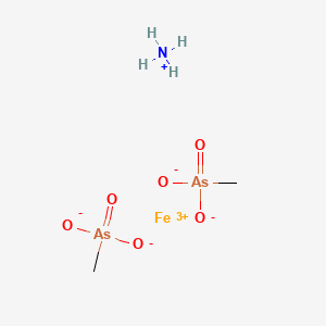 molecular formula C2H10As2FeNO6 B1592440 Arsonic acid, methyl-, ammonium iron(3+) salt CAS No. 35745-11-0