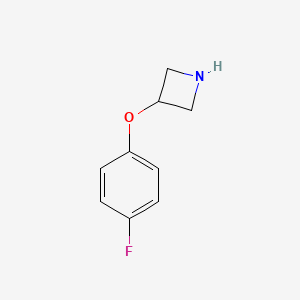 molecular formula C9H10FNO B1592443 3-(4-Fluorophenoxy)azetidine CAS No. 702628-84-0