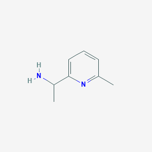molecular formula C8H12N2 B1592455 1-(6-Methylpyridin-2-yl)ethanamine CAS No. 58088-67-8