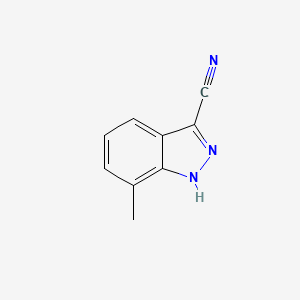 molecular formula C9H7N3 B1592460 7-Methyl-1H-indazole-3-carbonitrile CAS No. 90322-84-2