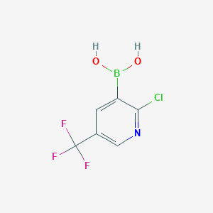molecular formula C6H4BClF3NO2 B1592473 2-Chloro-5-(trifluoromethyl)pyridine-3-boronic acid CAS No. 536693-96-6