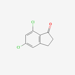 molecular formula C9H6Cl2O B1592480 5,7-Dichloro-2,3-dihydro-1H-inden-1-one CAS No. 448193-94-0