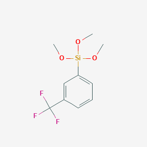 molecular formula C10H13F3O3Si B1592485 m-(TRIFLUOROMETHYL)PHENYLTRIMETHOXYSILANE CAS No. 53883-59-3