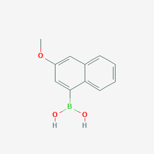 molecular formula C11H11BO3 B1592516 (3-Methoxynaphthalen-1-yl)boronic acid CAS No. 219834-94-3