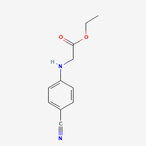 molecular formula C11H12N2O2 B1592518 Ethyl 2-((4-cyanophenyl)amino)acetate CAS No. 218168-58-2