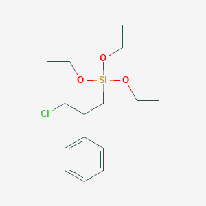 molecular formula C15H25ClO3Si B159252 (3-Chloro-2-phenylpropyl)(triethoxy)silane CAS No. 10088-50-3