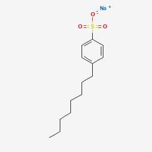 molecular formula C14H21NaO3S B1592527 Sodium 4-octylbenzenesulfonate CAS No. 6149-03-7