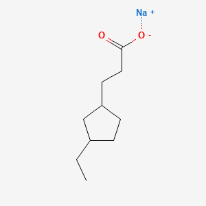 molecular formula C10H17NaO2 B1592532 Sodium naphthenate CAS No. 61790-13-4