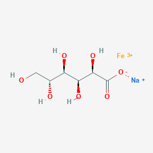 molecular formula C66H121Fe2NaO65 B1592536 sodium;iron(3+);(2R,3S,4R,5R)-2,3,4,5,6-pentahydroxyhexanoate CAS No. 34089-81-1