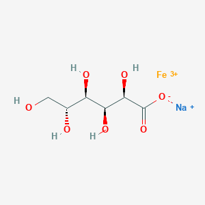 molecular formula C6H11FeNaO7+3 B1592536 sodium;iron(3+);(2R,3S,4R,5R)-2,3,4,5,6-pentahydroxyhexanoate CAS No. 34089-81-1