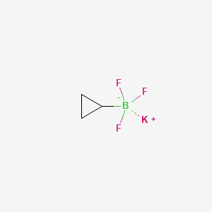 molecular formula C3H5BF3K B1592537 Potassium cyclopropyltrifluoroborate CAS No. 1065010-87-8