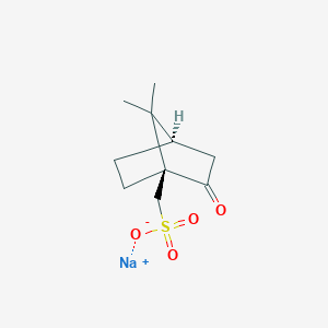 molecular formula C10H15NaO4S B1592538 Sodium ((1S,4R)-7,7-dimethyl-2-oxobicyclo[2.2.1]heptan-1-yl)methanesulfonate CAS No. 21791-94-6