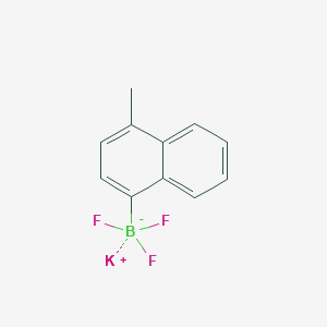 molecular formula C11H9BF3K B1592540 三氟硼酸钾（4-甲基-1-萘） CAS No. 850623-55-1